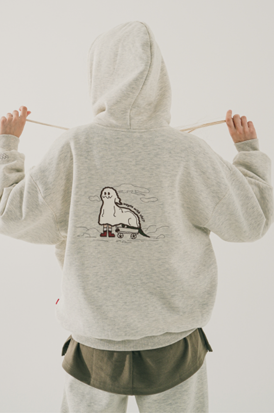 ダブルユーブイプロジェクト(WV PROJECT) Hyde Dino Hood Oatmeal JIHD7528