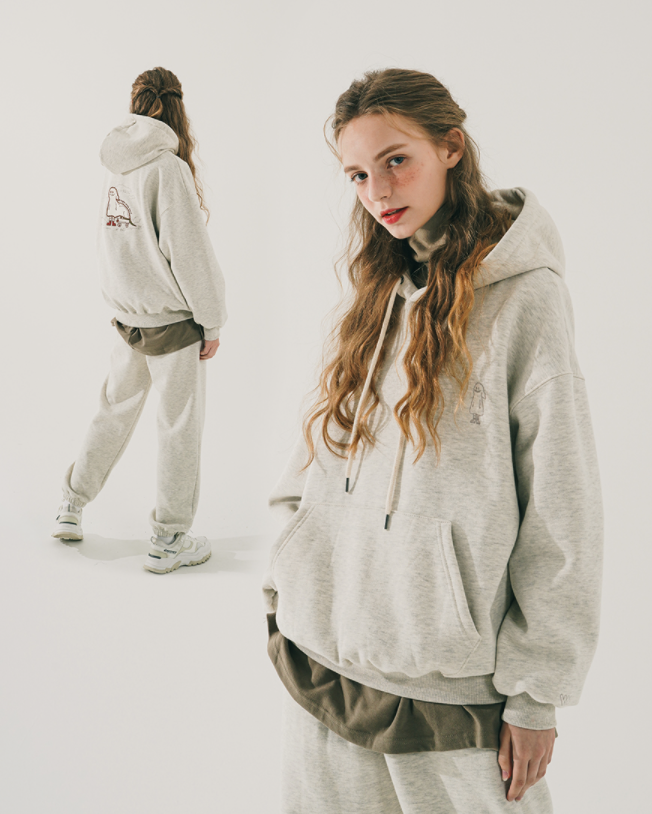 ダブルユーブイプロジェクト(WV PROJECT) Hyde Dino Hood Oatmeal JIHD7528