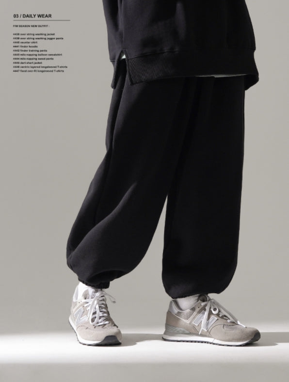 パーステップ(PERSTEP) MILE NAPPING SWEAT PANTS BLACK DELP4444