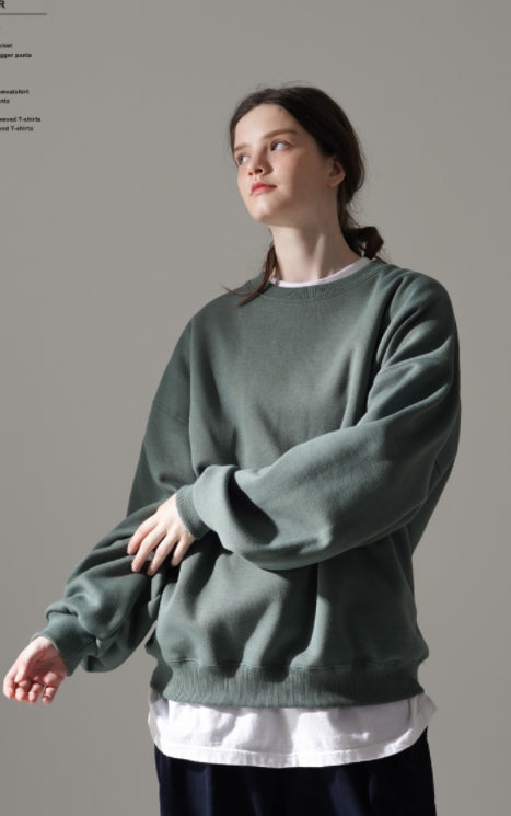 パーステップ(PERSTEP) MILE BALLOON SWEATSHIRT KHAKI GRAY DEMT4443