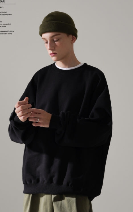 パーステップ(PERSTEP) MILE BALLOON SWEATSHIRT BLACK DEMT4443