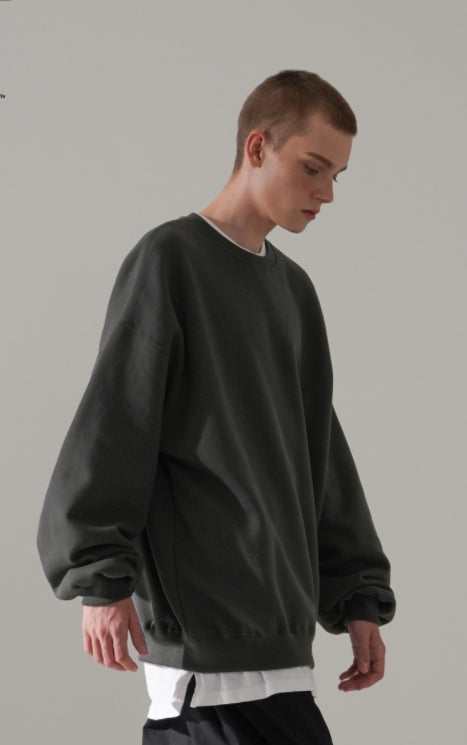 パーステップ(PERSTEP) MILE BALLOON SWEATSHIRT DARK GREY DEMT4443