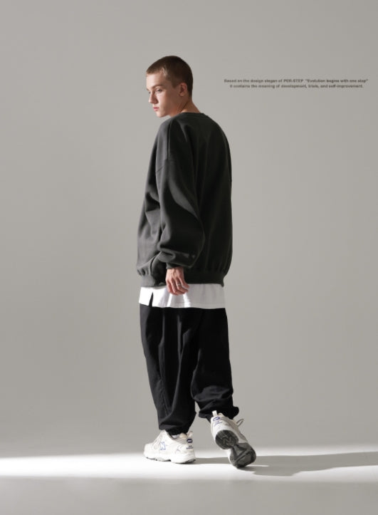 パーステップ(PERSTEP) MILE BALLOON SWEATSHIRT DARK GREY DEMT4443