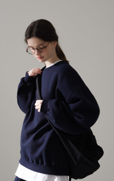 パーステップ(PERSTEP) MILE BALLOON SWEATSHIRT NAVY DEMT4443