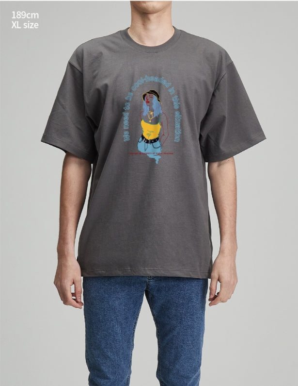 RADINEO (ラディネオ)　Cool grey short-sleeved T-shirt