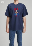 RADINEO (ラディネオ)　Like a dream navy short-sleeved T-shirt