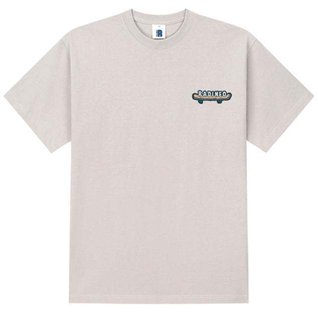 RADINEO (ラディネオ)　Skateboard collie beige short-sleeved T-shirt