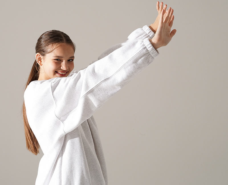 ティーダブリューエヌ(TWN) Authentic Man to Man White Oatmeal STMT3409