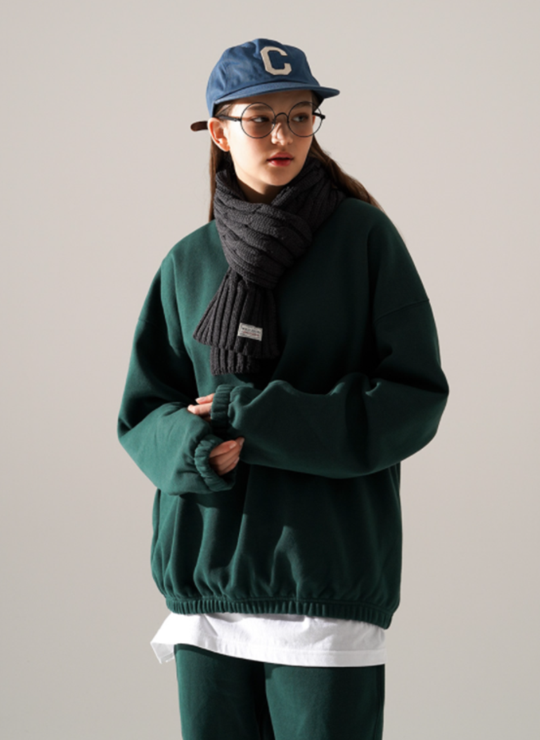 ティーダブリューエヌ(TWN) Authentic Man to Man Deep Green STMT3409