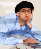 ティーダブリューエヌ(TWN) Oxford Balloon Fit Shirt Blue SHLS3404