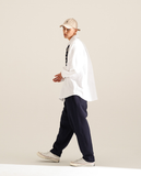 ティーダブリューエヌ(TWN) Oxford Balloon Fit Shirt White SHLS3404