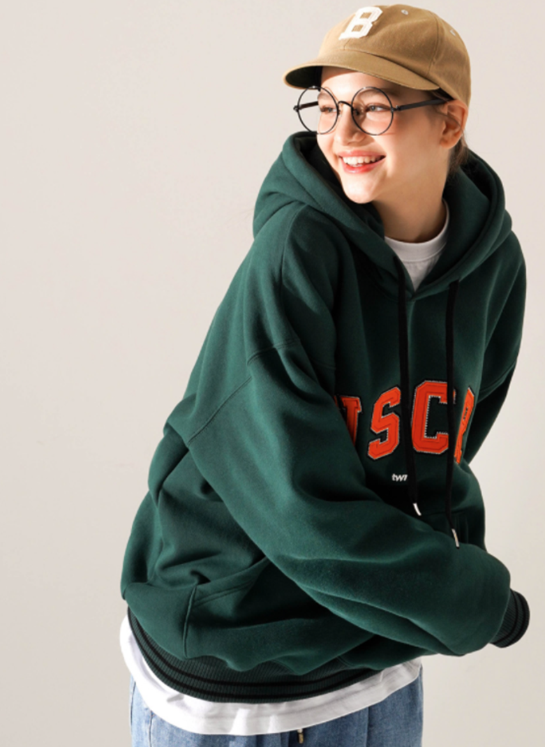 ティーダブリューエヌ(TWN) Big Four Hood Deep Green STHD3405