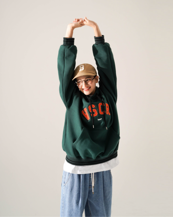 ティーダブリューエヌ(TWN) Big Four Hood Deep Green STHD3405