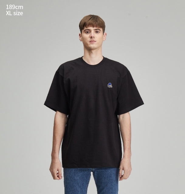 RADINEO (ラディネオ)　Papa Patch Black Short-Sleeved T-Shirt