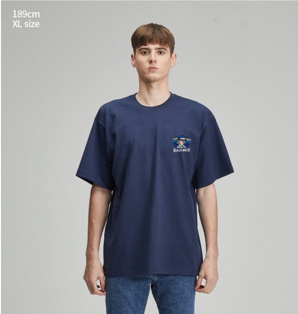 RADINEO (ラディネオ)　Wave Papa Mini Navy Short Sleeved T-shirt