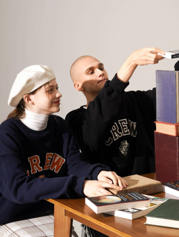 ティーダブリューエヌ(TWN) City Crew Sweatshirt Black EYMT3406