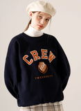 ティーダブリューエヌ(TWN) City Crew Sweatshirt Navy EYMT3406