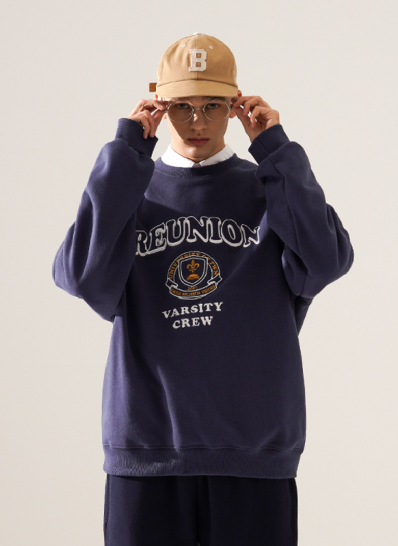 ティーダブリューエヌ(TWN) Reunion Sweatshirt Navy LMMT3407