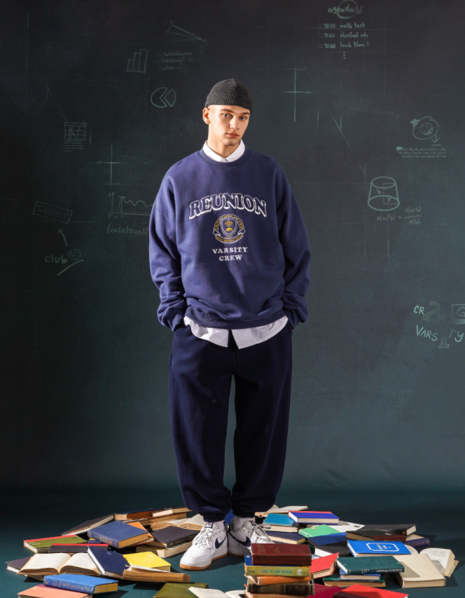 ティーダブリューエヌ(TWN) Reunion Sweatshirt Navy LMMT3407