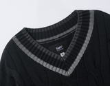 ティーダブリューエヌ(TWN) Cable Knit Black HHKN3394