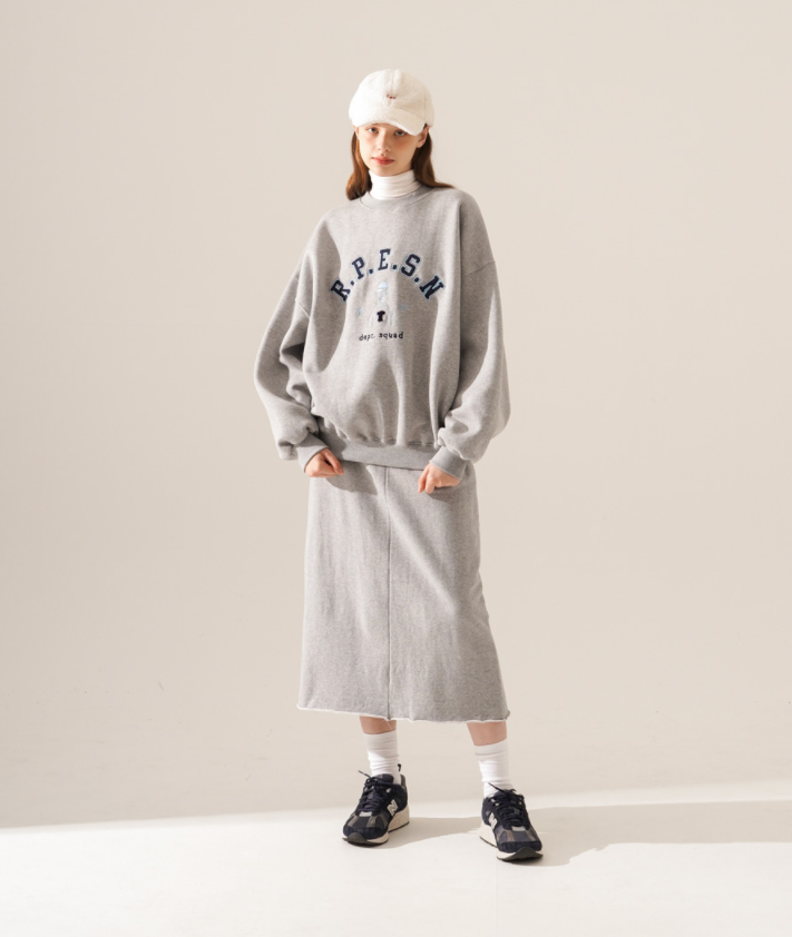 ティーダブリューエヌ(TWN) Refreshant Sweatshirt Gray SHMT3413