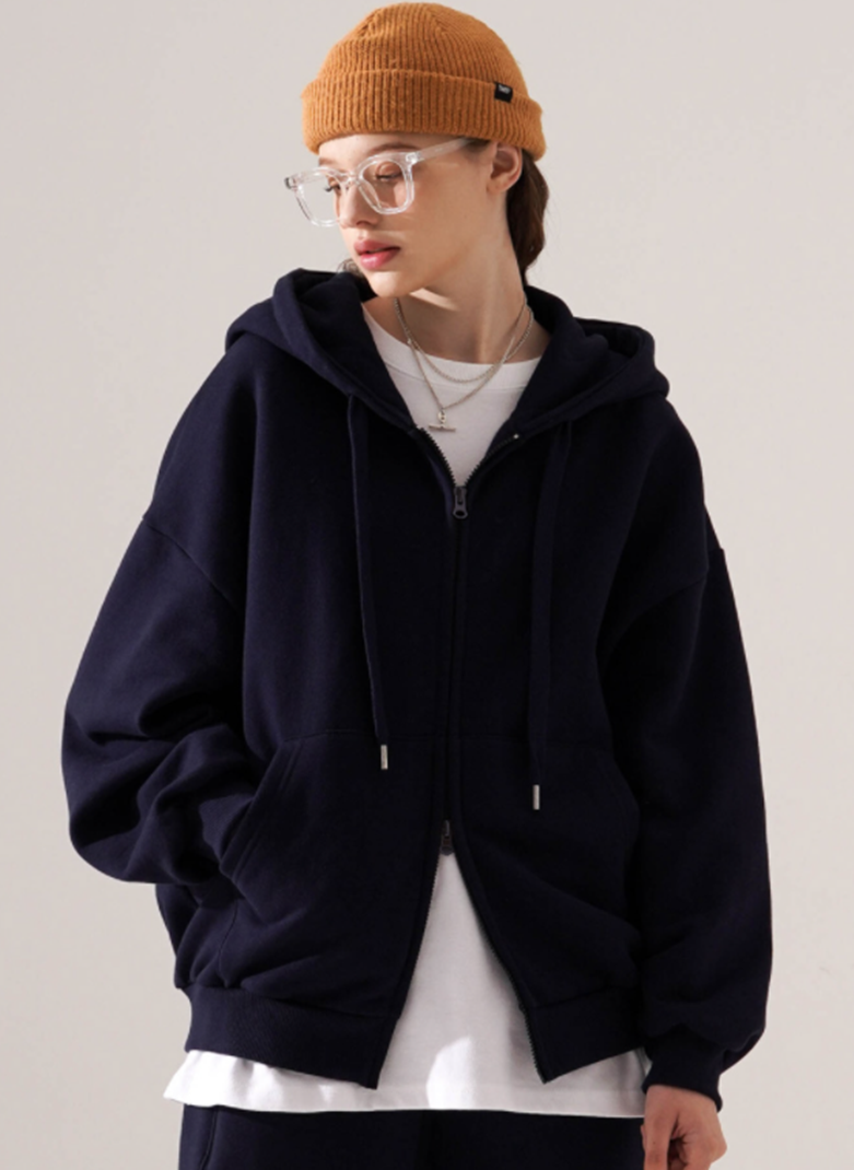 ティーダブリューエヌ(TWN) Victory Balloon Zip-Up Navy TWHD3412