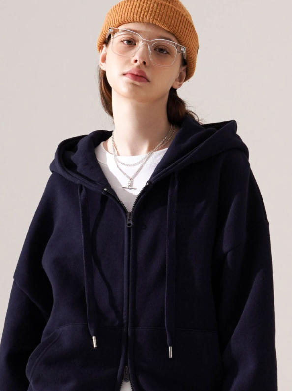 ティーダブリューエヌ(TWN) Victory Balloon Zip-Up Navy TWHD3412