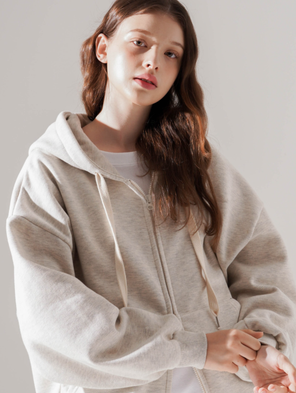 ティーダブリューエヌ(TWN) Victory Balloon Zip-Up Oatmeal TWHD3412