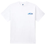RADINEO (ラディネオ)　Blue camel white short-sleeved T-shirt