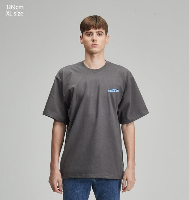 RADINEO (ラディネオ)　Blue camel grey short-sleeved T-shirt