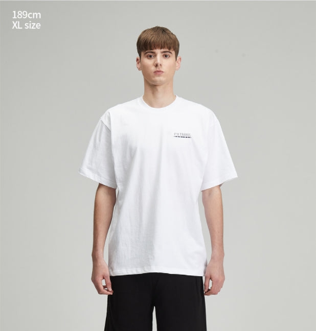 RADINEO (ラディネオ)　I'll Travel White Short-Sleeved T-Shirt