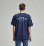 RADINEO (ラディネオ)　I'll Travel Navy Short-Sleeved T-Shirt