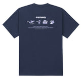 RADINEO (ラディネオ)　I'll Travel Navy Short-Sleeved T-Shirt