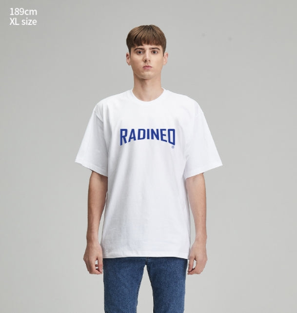 RADINEO (ラディネオ)　Arch logo white short-sleeve T-Shirt