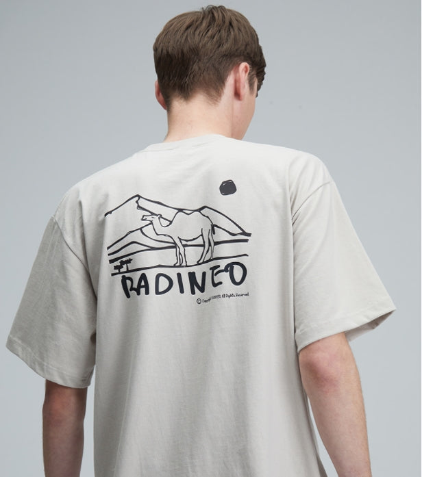 RADINEO (ラディネオ)　Camel beige short-sleeved T-shirt