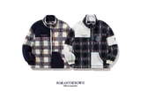 ロマンティッククラウン(ROMANTIC CROWN)   CHECK FLEECE JACKET_NAVY