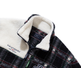 ロマンティッククラウン(ROMANTIC CROWN)   CHECK FLEECE JACKET_NAVY