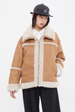 ロマンティッククラウン(ROMANTIC CROWN)    MINIMAL MOUTON JACKET_BEIGE