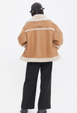 ロマンティッククラウン(ROMANTIC CROWN)    MINIMAL MOUTON JACKET_BEIGE