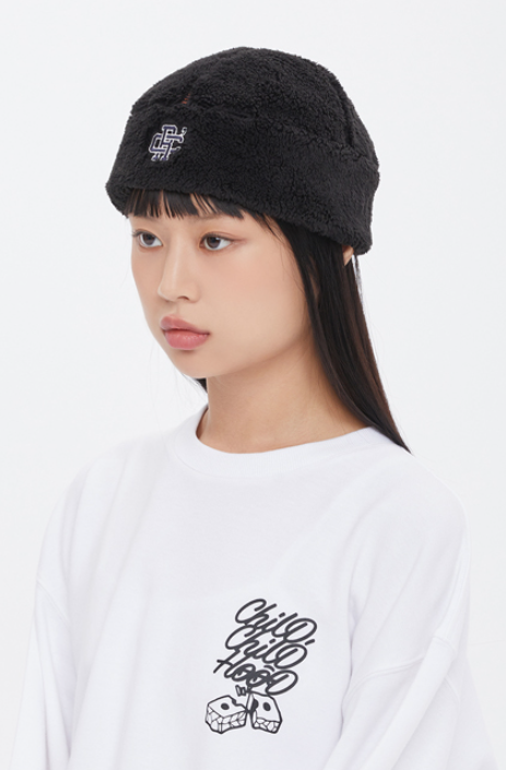 ロマンティッククラウン(ROMANTIC CROWN)   RC CLUB FLEECE WATCH CAP_BLACK