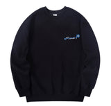 RADINEO (ラディネオ)　Blue flower sweatshirt black