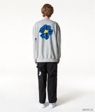 RADINEO (ラディネオ)　Blue flower sweatshirt grey