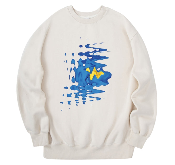 RADINEO (ラディネオ)　Wave Flower Sweatshirt Cream