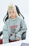 AQO_studiospace(アコスタジオスペース)    AQO X LoL ZIGGS CARTOON SWEATSHIRTS GREY