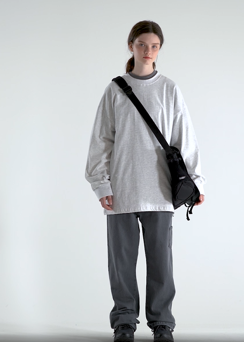 パーステップ(PERSTEP) CENTRIC LAYERED LONGSLEEVE OATMEAL SMLT4446