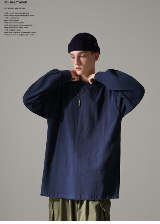 パーステップ(PERSTEP) CENTRIC LAYERED LONGSLEEVE NAVY SMLT4446