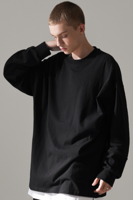 パーステップ(PERSTEP) CENTRIC LAYERED LONGSLEEVE BLACK SMLT4446