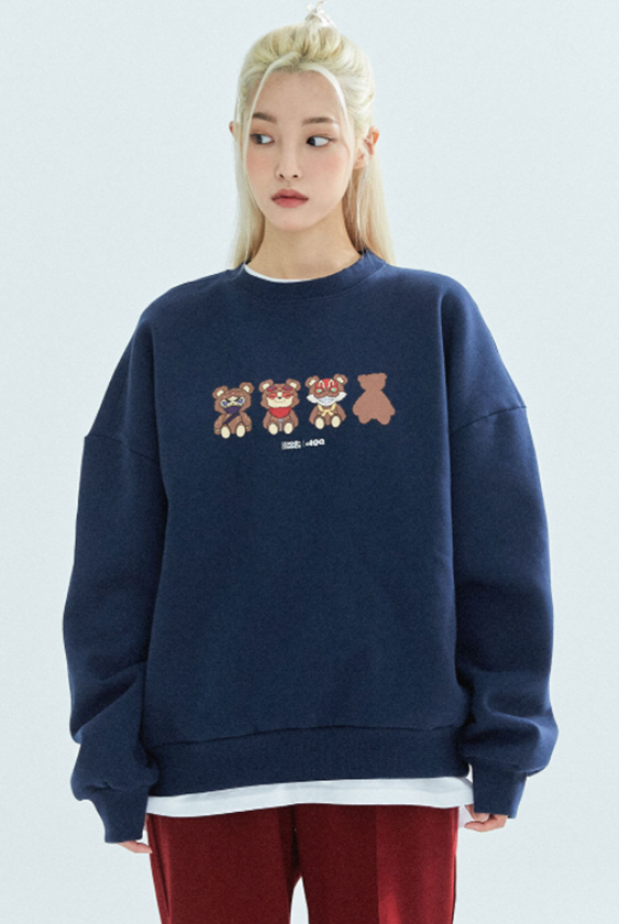 AQO_studiospace(アコスタジオスペース)    AQO X LoL 4BOKSIL SWEATSHIRTS NAVY