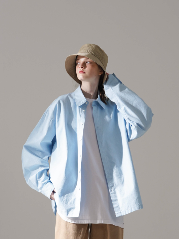 パーステップ(PERSTEP) COUNTER SHIRT SKY BLUE BJLS4440