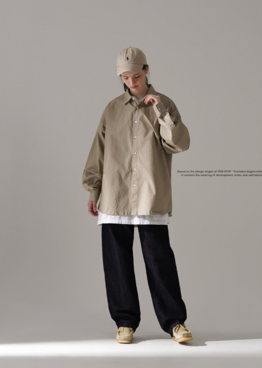 パーステップ(PERSTEP) COUNTER SHIRT BEIGE BJLS4440